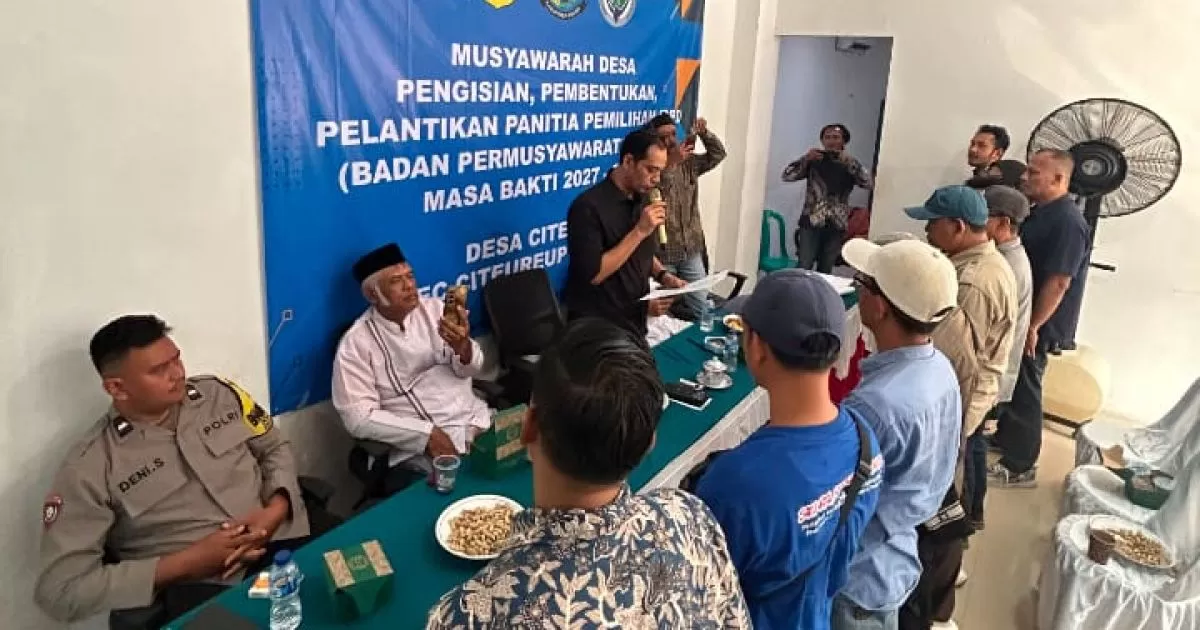 Pemdes Citeureup Gelar Musdes Pembentukan Panitia BPD, Tekankan Demokrasi Desa