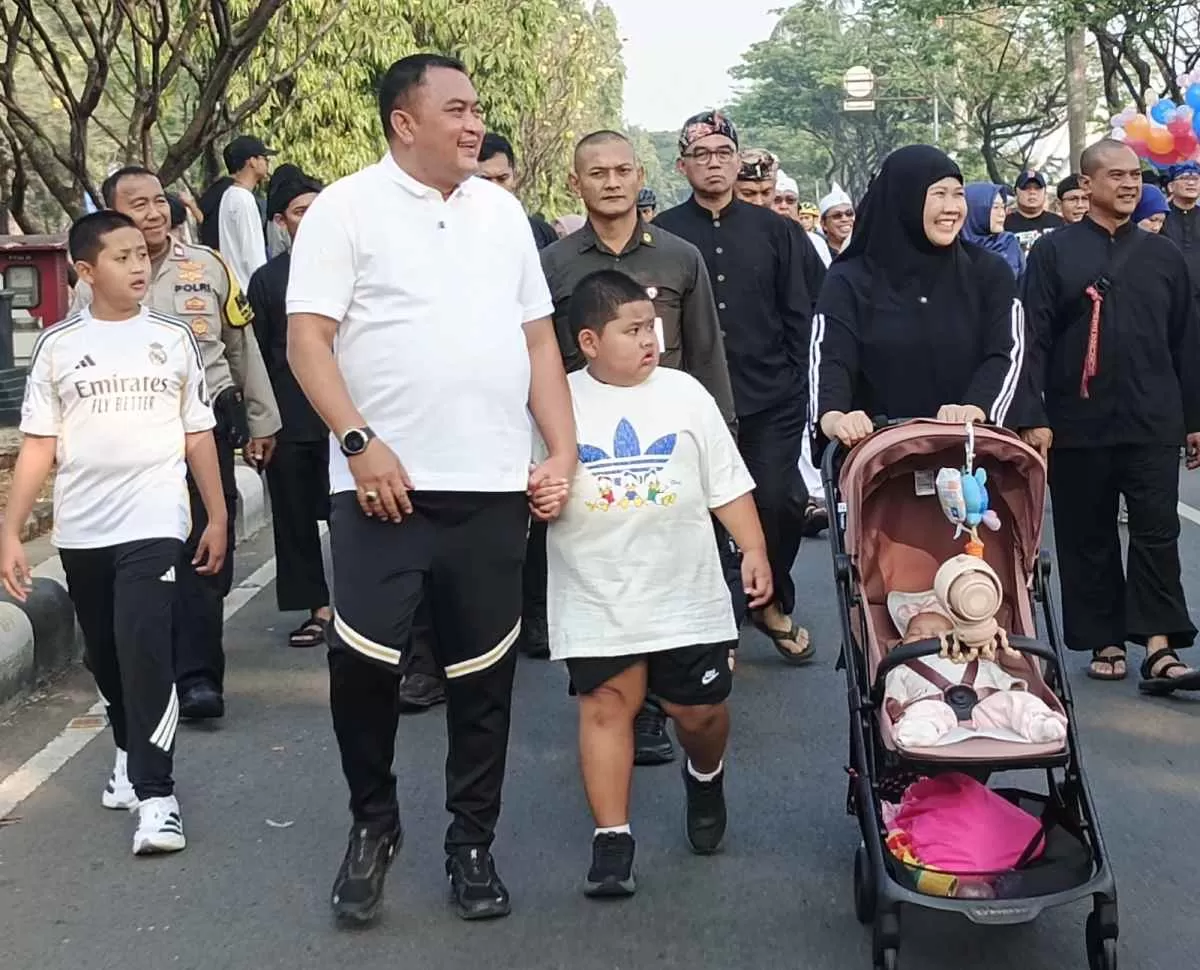 Bupati Bogor Rudy Susmanto Nikmati Car Free Day Bersama Keluarga