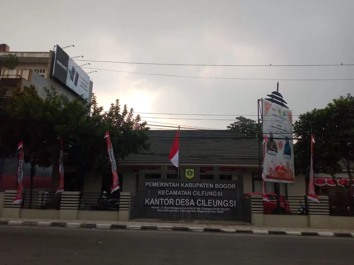 Desa Cileungsi Semarakkan HUT RI ke-81 dengan Ratusan Bendera Merah Putih