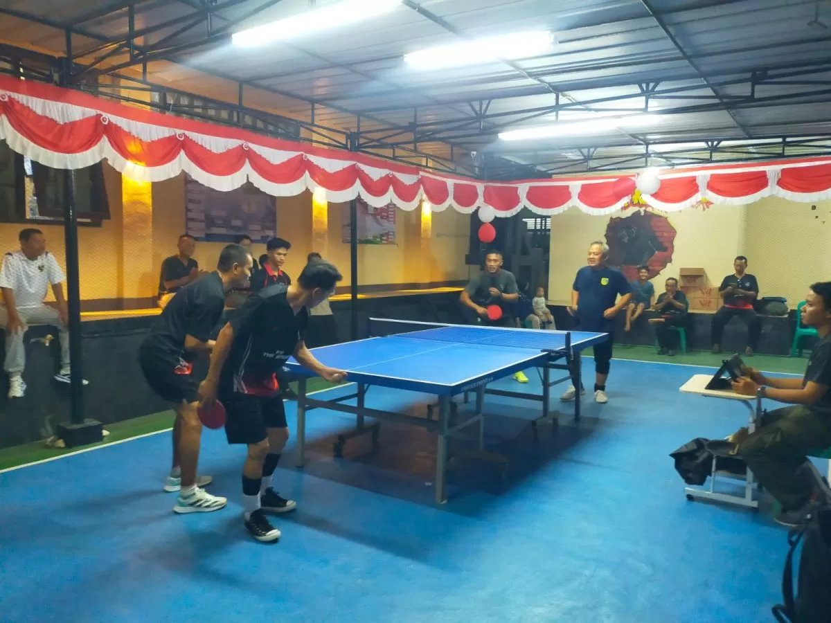 Perdana Digelar, Kapolsek Cup 2026 Satukan Polisi dan Warga Klapanunggal Lewat Tenis Meja