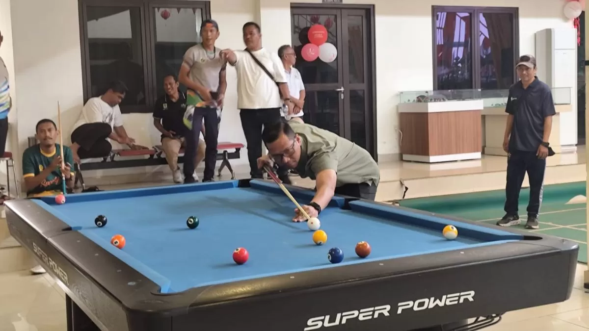 56 Peserta Ikuti Lomba Biliar, Dispora Kabupaten Bogor Bangun Kekompakan Jelang HUT RI