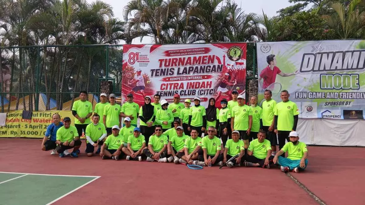 CITC Citra Indah Semarakkan HUT RI ke-81 Lewat Kompetisi Tenis Internal