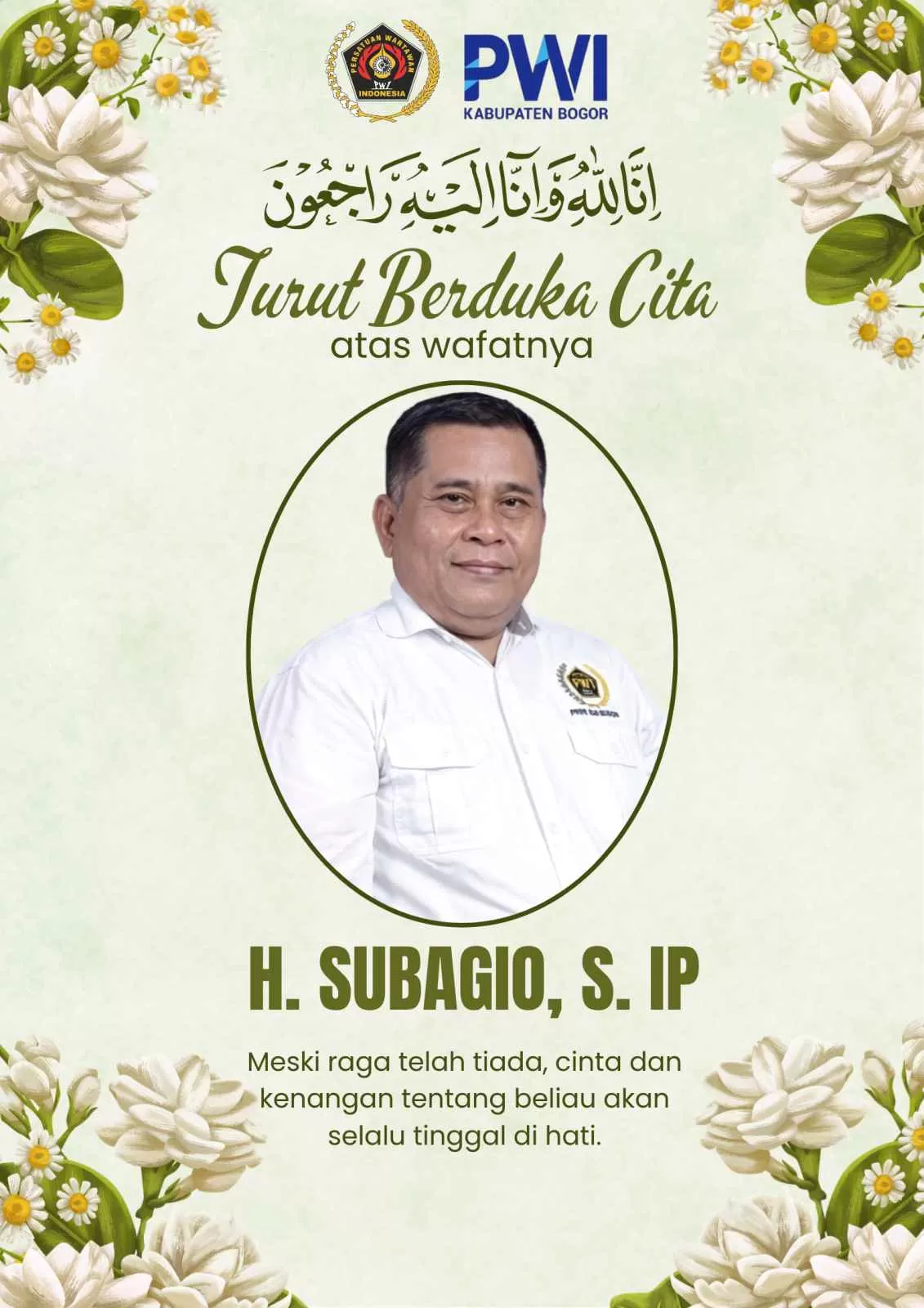 Wartawan Religius Itu Telah Tiada, Selamat Jalan H. Bagio