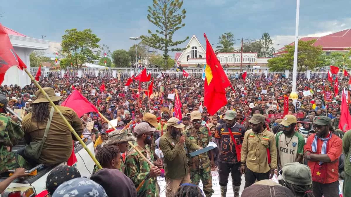 DPR Papua Pegunungan Tampung Aspirasi 2.000 Peserta Aksi di Wamena
