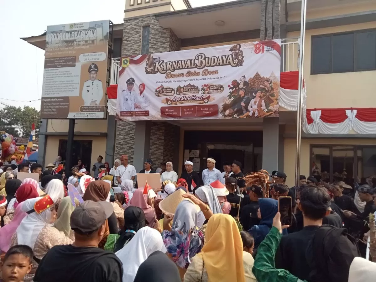Karnaval “Dusun Saba Desa” di Nagrak Jadi Ajang Pelestarian Budaya dan Penguatan Gotong Royong