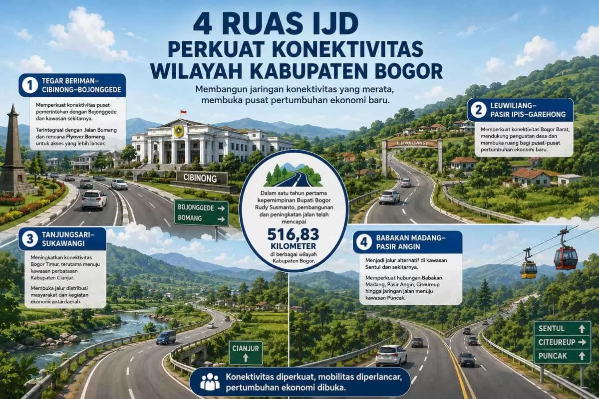 Rudy Susmanto Dorong Pemerataan Infrastruktur, Empat Jalan Kabupaten Bogor Masuk Program IJD