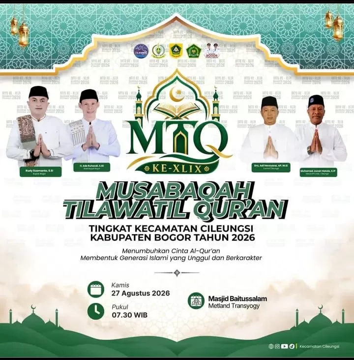 Semarak MTQ ke-49 Cileungsi, Camat Adi Henryana Dorong Generasi Muda Cinta Al-Qur’an