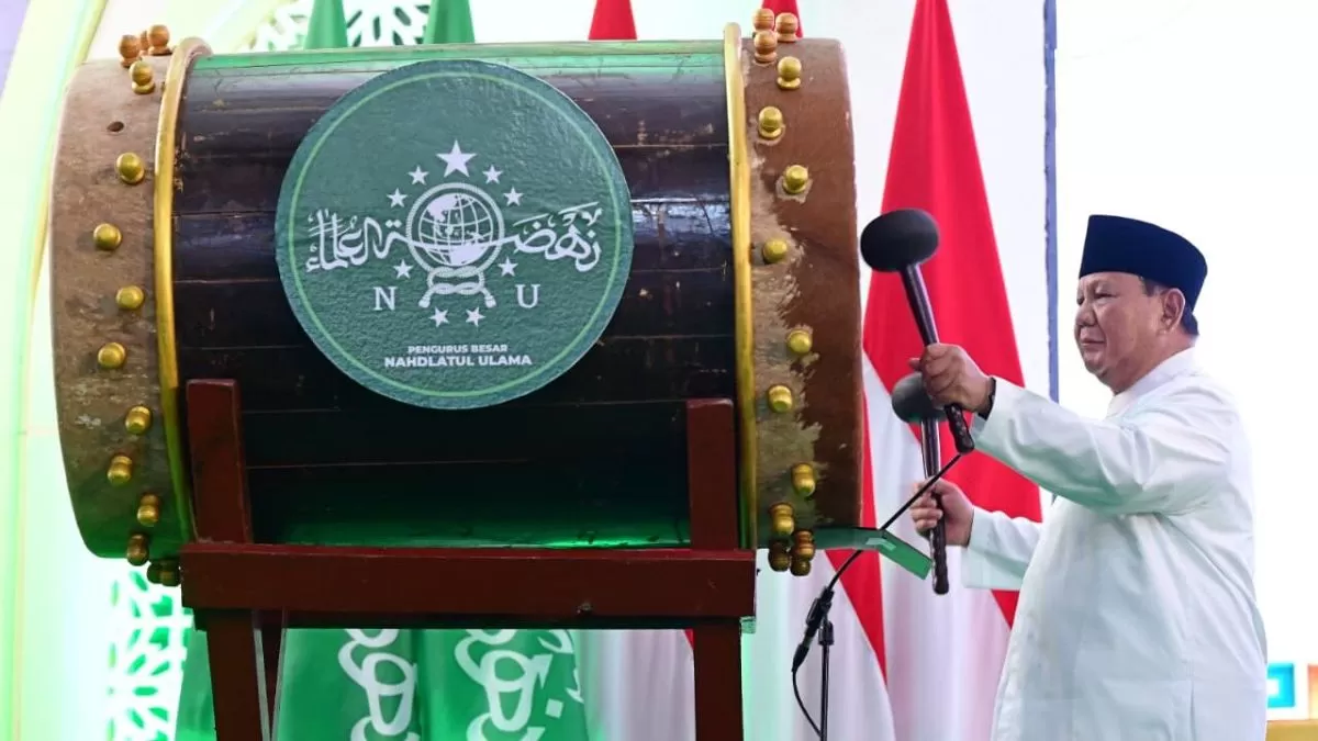 Tabuh Bedug di Jombang, Presiden Prabowo Resmi Buka Muktamar ke-35 Nahdlatul Ulama