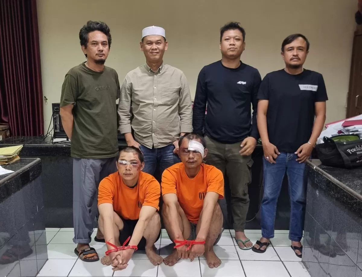 Curi Motor di Parkiran Masjid, Dua Terduga Pelaku Curanmor Diamankan Warga di Gunung Putri