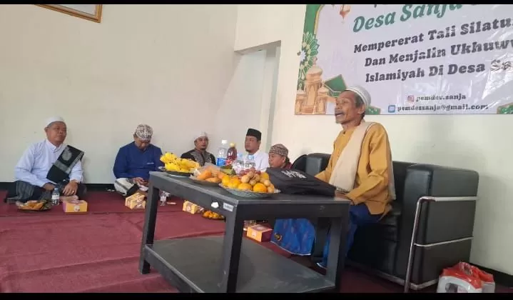 Pererat Ukhuwah Islamiyah, Pemdes Sanja Gelar Pengajian Bulanan Bersama Warga