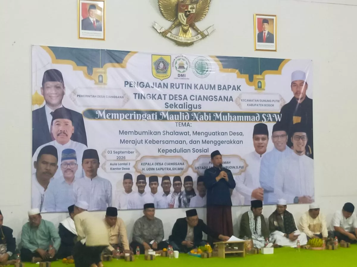 Maulid Nabi 1448 H di Ciangsana, Kades Udin Saputra Ajak Warga Perkuat Kebersamaan