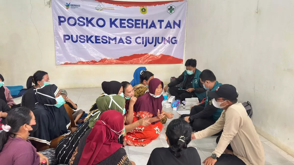 Tak Hanya di Posko, Dinkes Bogor Datangi Warga Terdampak Kebakaran Galuga