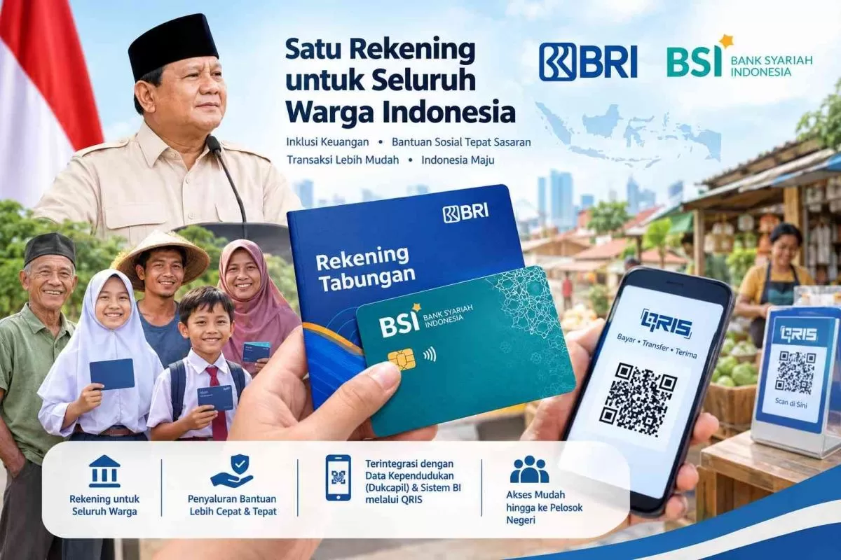 Pemerintah Siapkan Rekening Otomatis untuk 200 Juta Orang, Saldo Awal Rp50.000
