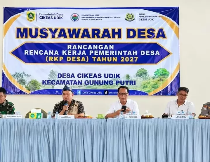 Pemdes Cikeas Udik Gelar Musdes, Bahas Rancangan RKPDes 2027