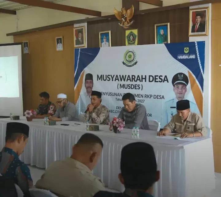 Pemdes Hambalang Gelar Musdes, Bahas RKP Desa 2027
