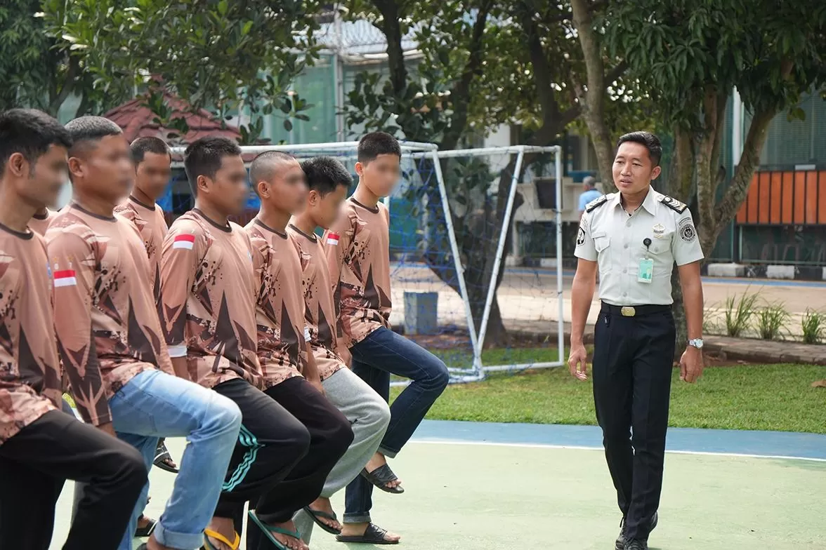 Lapas Cibinong Bentuk Karakter Warga Binaan Lewat Latihan Pramuka