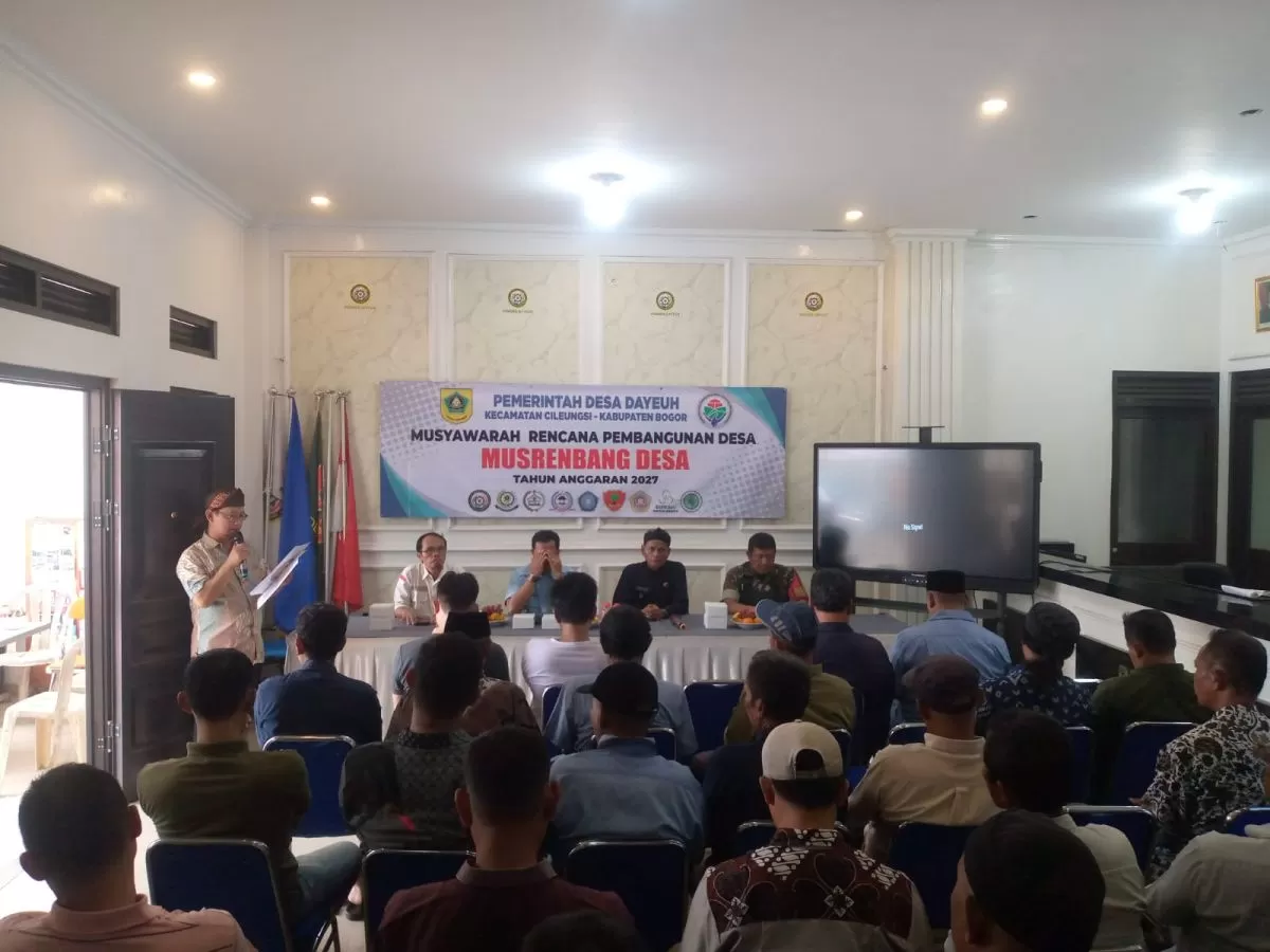 Musrenbangdes Dayeuh, Camat Cileungsi Imbau Warga Jaga Drainase dan Tidak Bakar Sampah