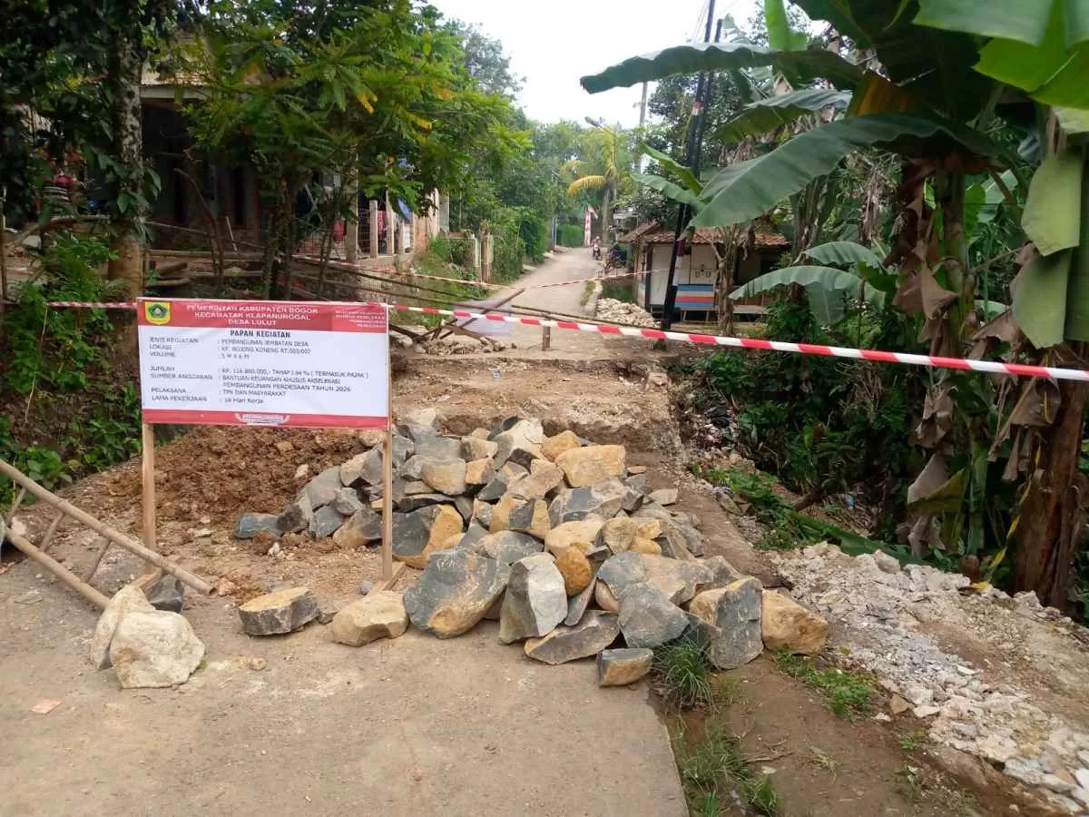 Tingkatkan Akses Warga, Pemdes Lulut Realisasikan Pembangunan Jembatan Desa