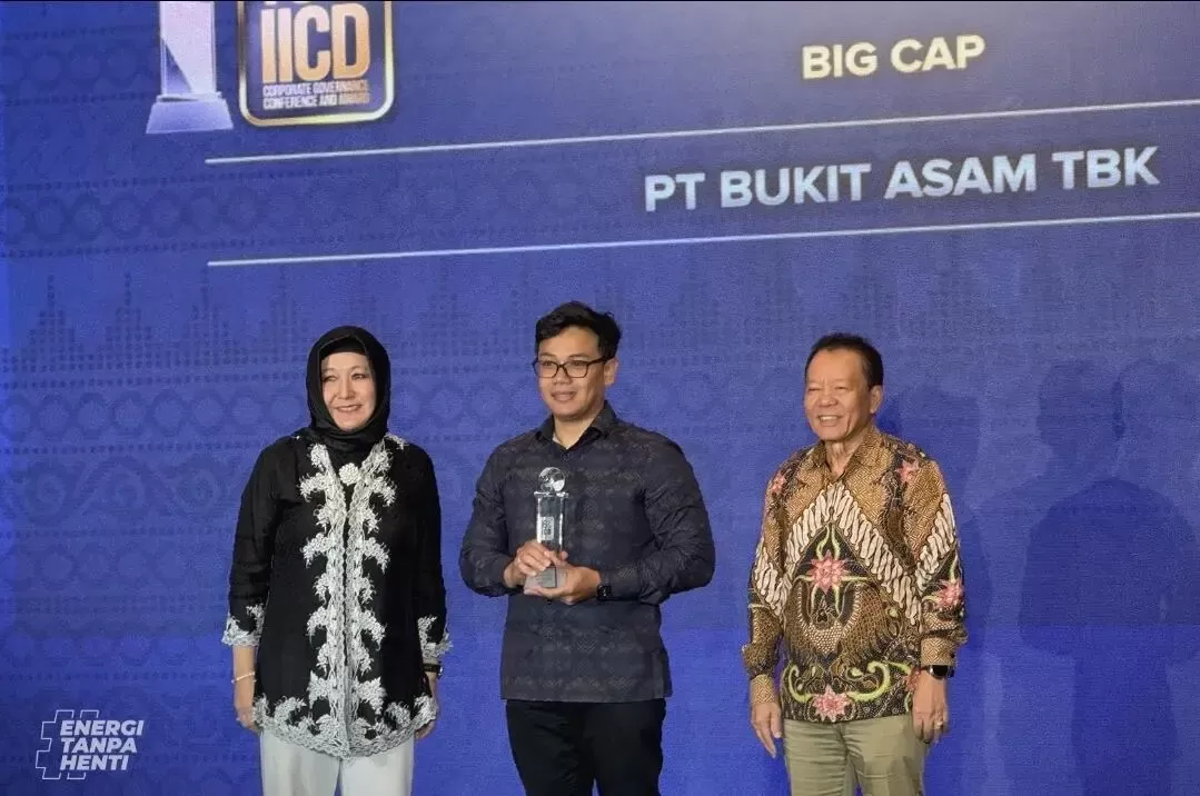Bukit Asam Raih Leadership in Corporate Governance Award dari IICD