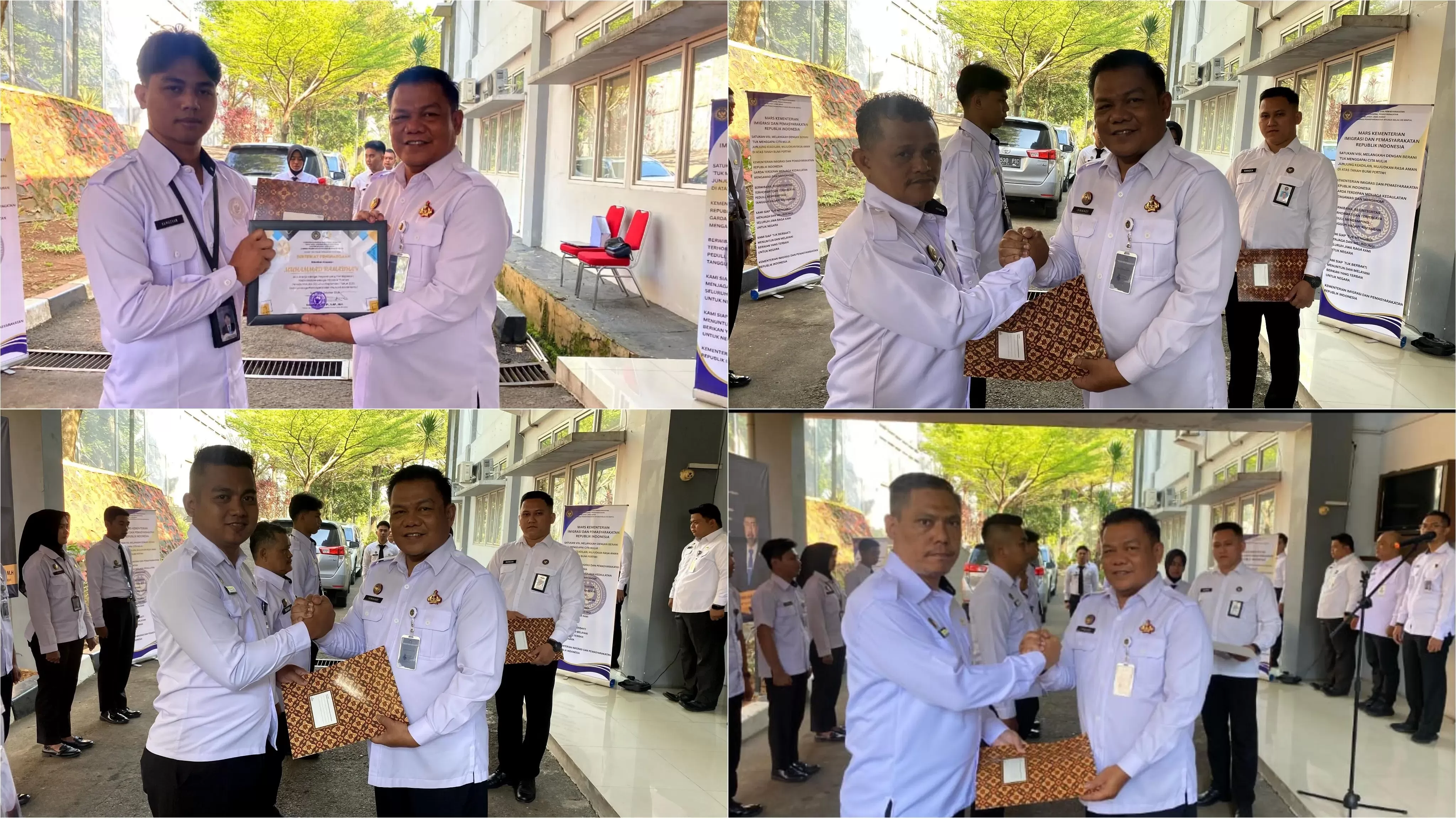 Kalapas Sentul Pimpin Upacara Kenaikan Pangkat dan Penghargaan Pegawai Teladan