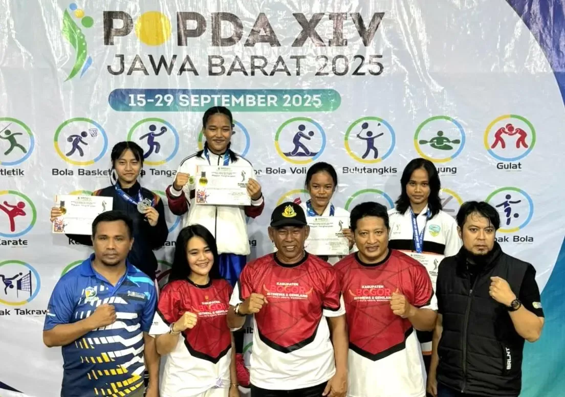 Pertina Kabupaten Bogor Raih 5 Medali Emas dan Juara Umum di Popda Jabar 2025