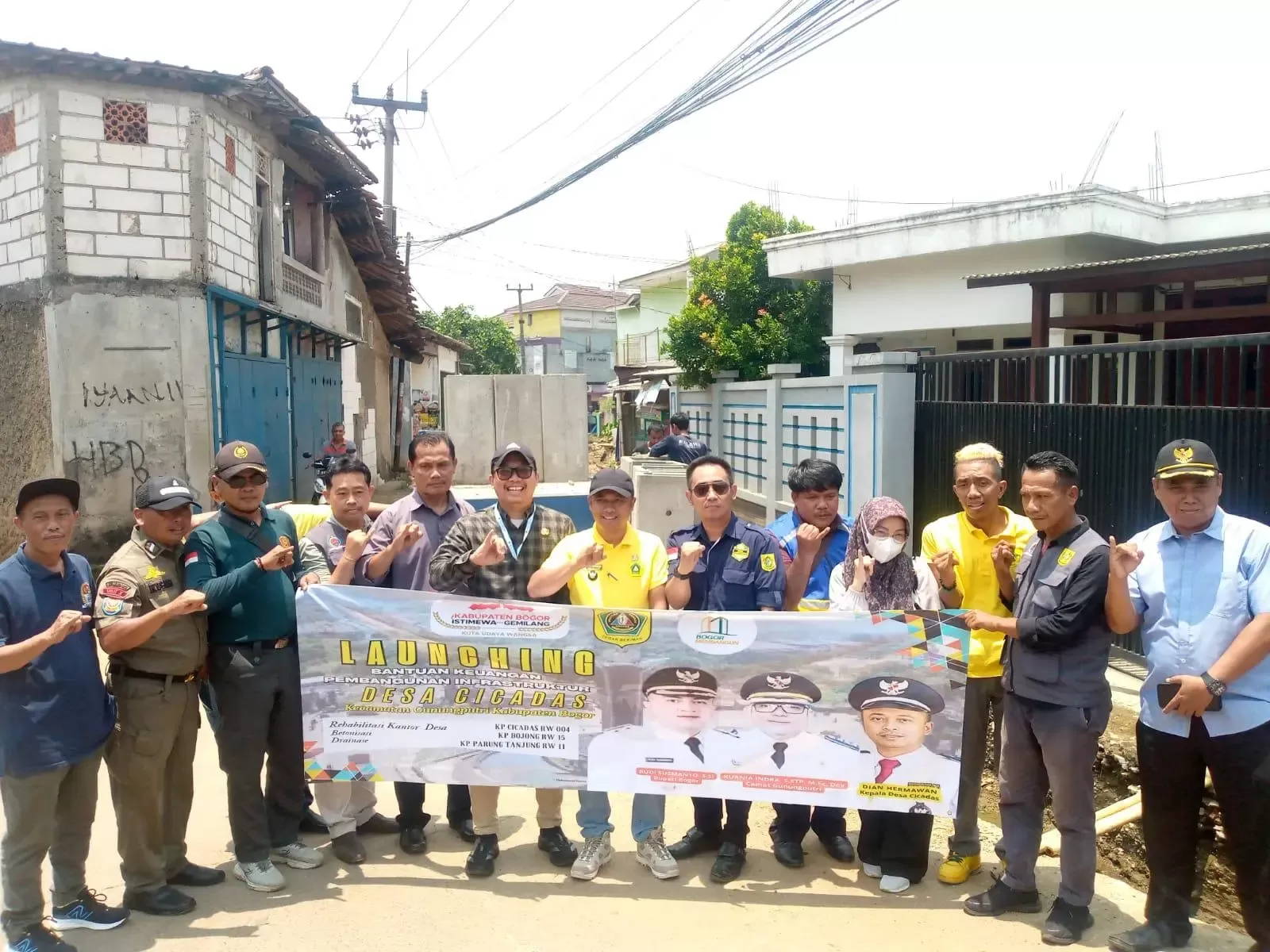 Bankeu 2025, Desa Cicadas Fokus Rehabilitasi Kantor Desa dan Betonisasi Jalan Lingkungan
