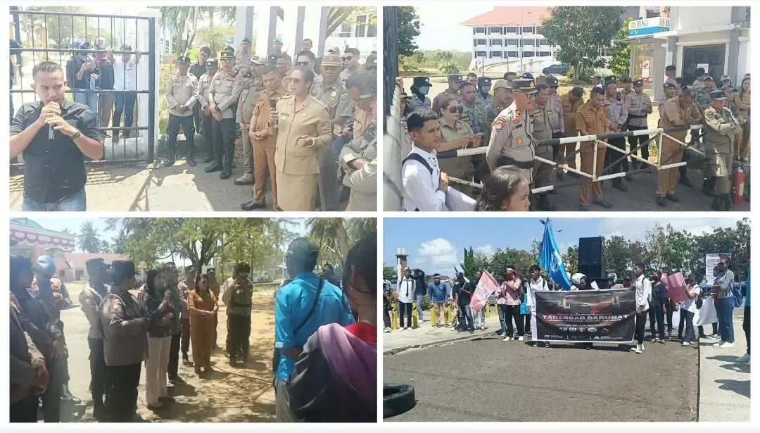 Ormas, LSM, dan KNPI Demo di Tanimbar, Tuntut Aktivasi RS PP Magretti dan Kepastian 592 PPPK