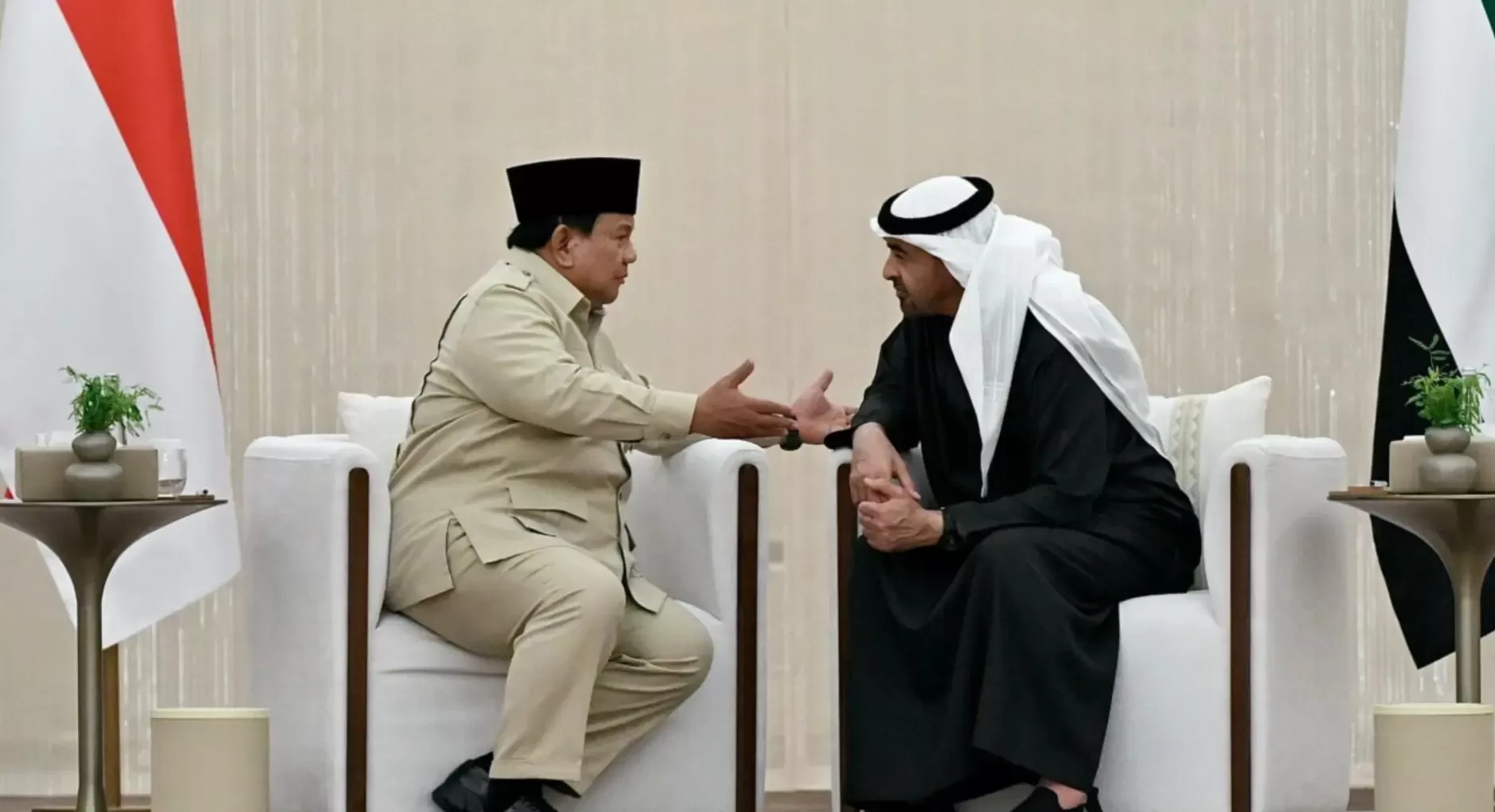 Prabowo Subianto Bertemu Presiden UEA Mohammed bin Zayed, Bahas Geopolitik dan Perkuat Kerja Sama Bilateral