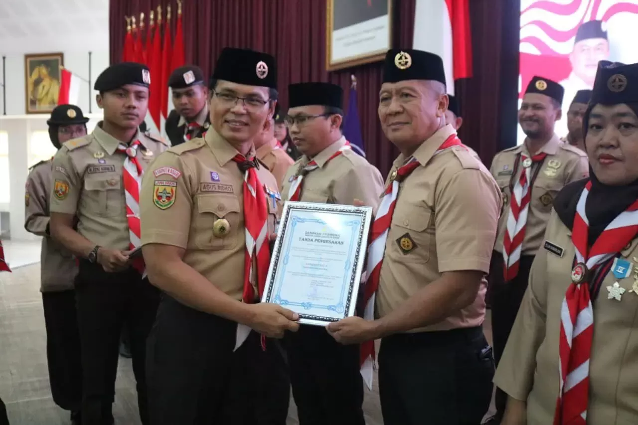 Gugus Depan Pramuka Lapas Cibinong Raih Akreditasi Predikat A di Muscab XVII Kwarcab Bogor