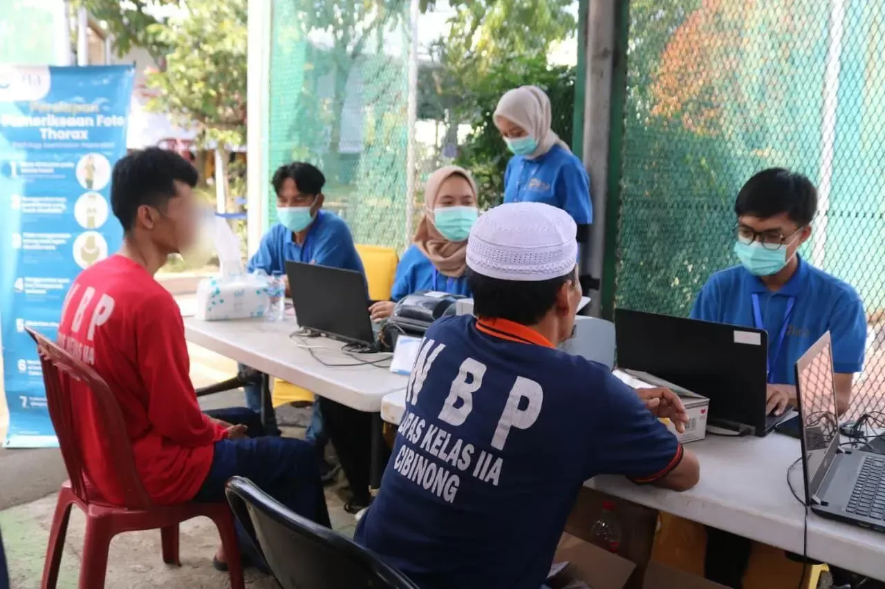 Lapas Cibinong Gelar Skrining TBC Bagi Ribuan Warga Binaan
