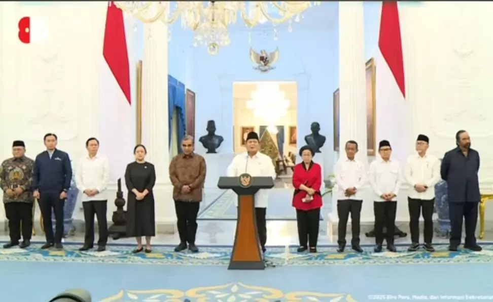 Prabowo Kumpulkan Megawati dan Surya Paloh, Instruksikan TNI-Polri Bertindak Tegas