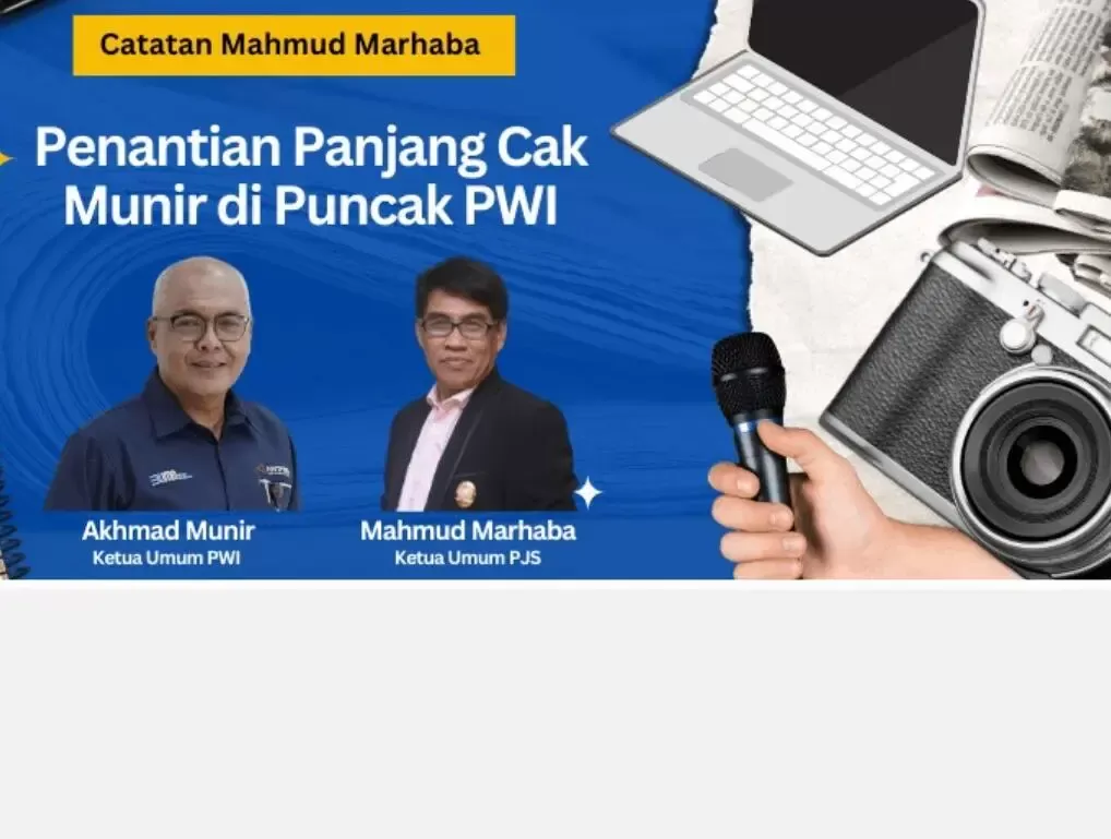 Catatan Mahmud Marhaba: Penantian Panjang Cak Munir Akhirnya Berbuah di Puncak PWI Pusat