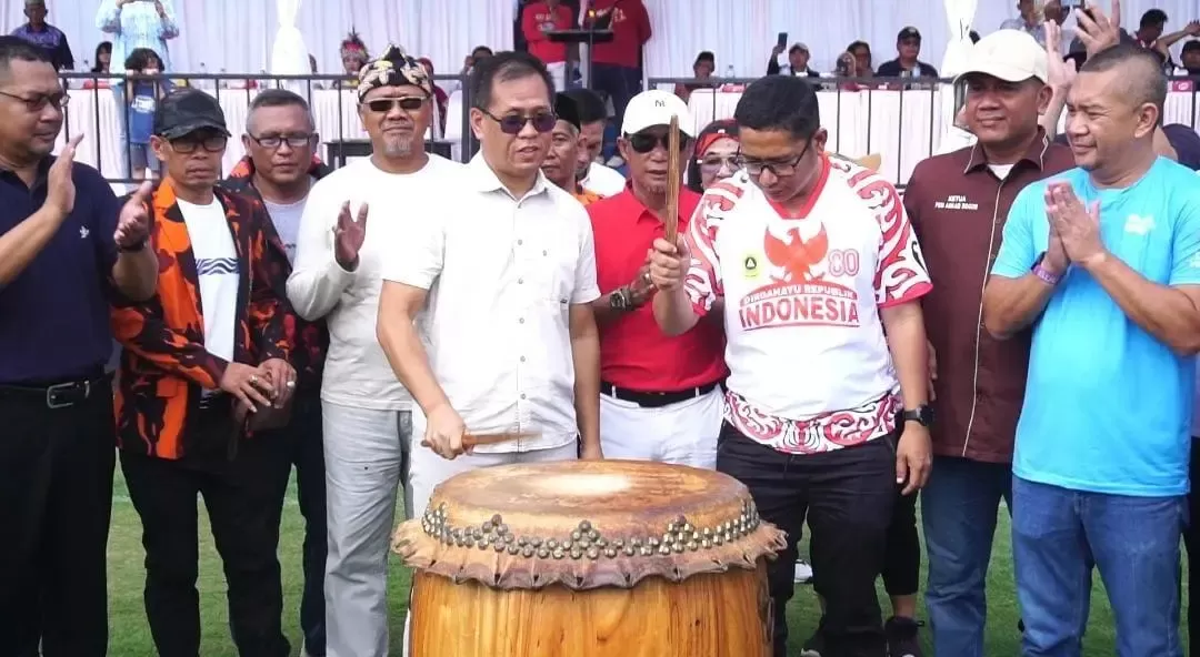 Pemdes Bojong Nangka Resmikan Lapangan Sepak Bola Bertaraf Stadion Mini Hasil Dana Desa