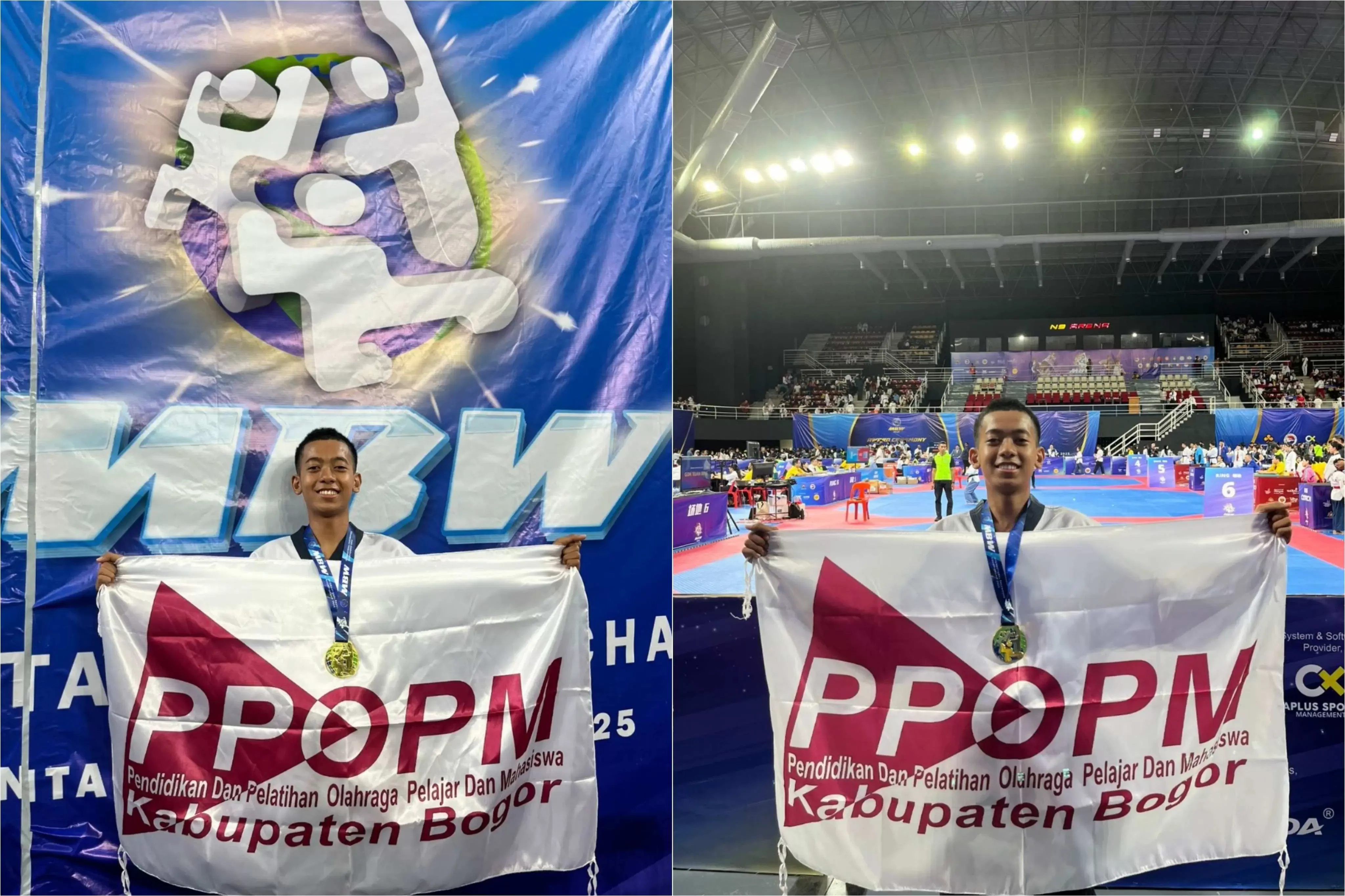 Atlet PPOPM Bogor, Cetta Putra Cahyono Raih Emas di MBW International Taekwondo Championship 2025 Malaysia