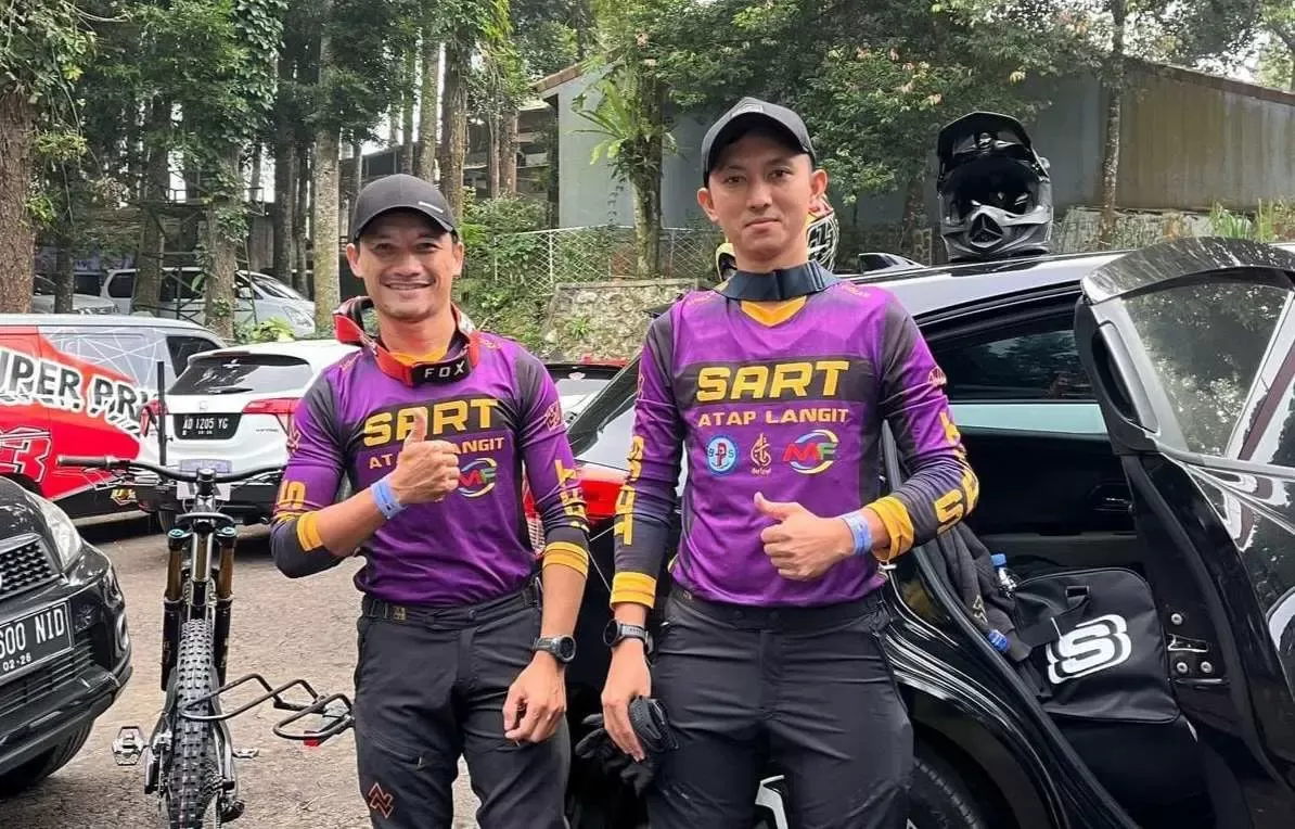 Ateng B-Boy dan Diky Pratama Matangkan Persiapan di Puncak Jelang Balap Downhill Banyuwangi