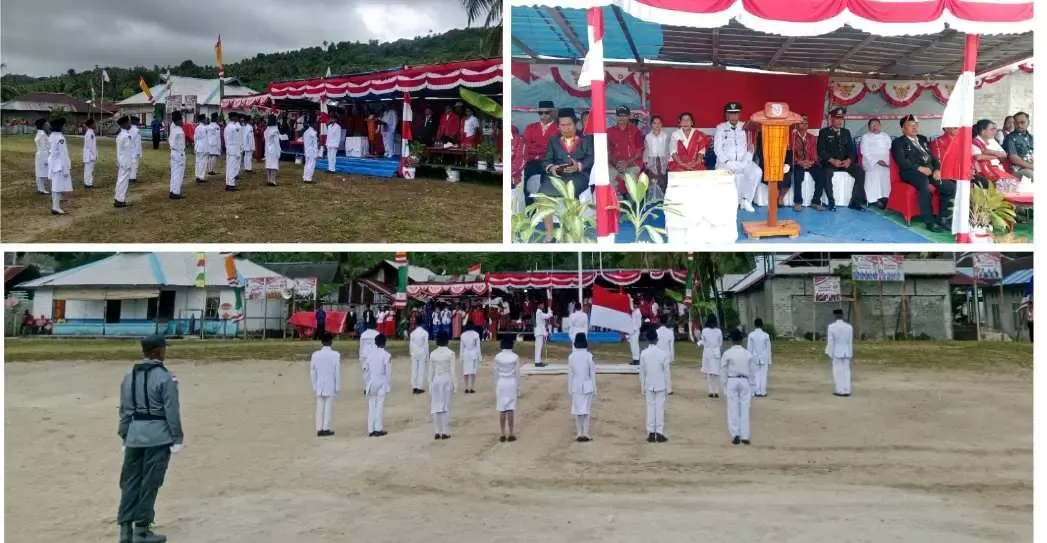 Upacara HUT ke-80 RI di Desa Sofyanin Berlangsung Khidmat