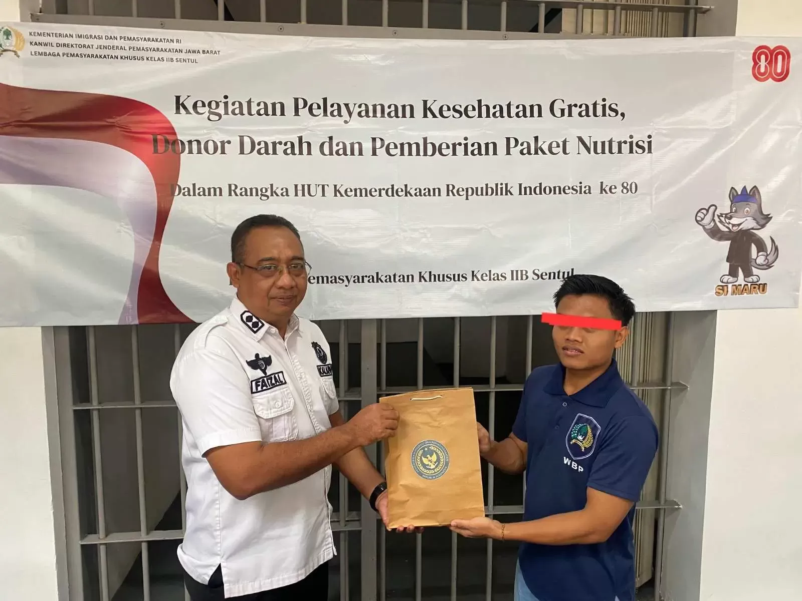 Lapas Khusus Kelas IIB Sentul Gelar Bakti Sosial HUT RI ke-80: Pelayanan Kesehatan Gratis hingga Donor Darah