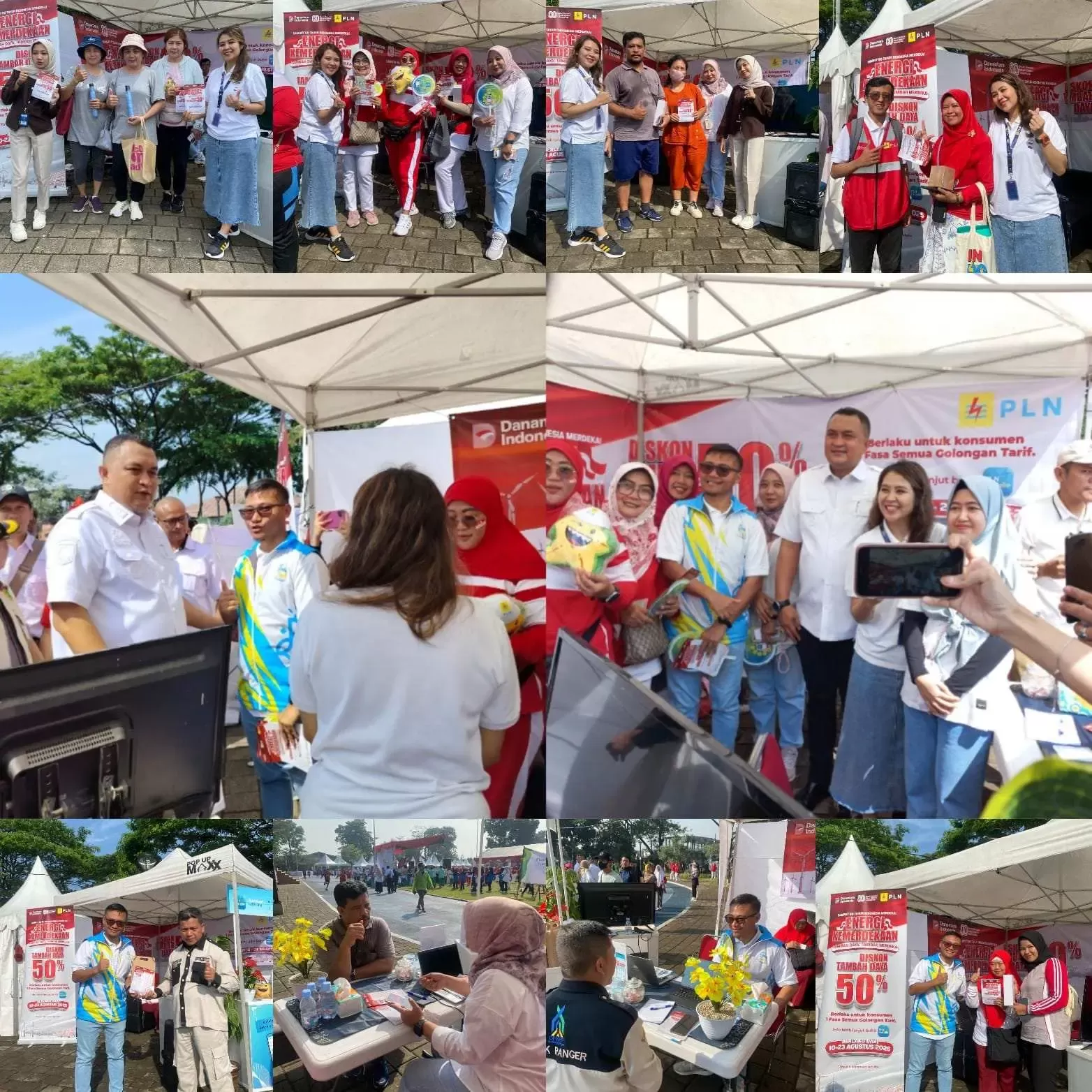 PLN ULP Cibinong Hadirkan Promo Tambah Daya 50% di Semarak Kemerdekaan RI ke-80