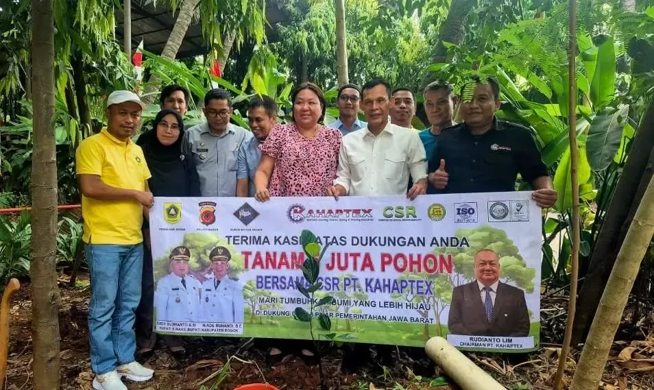 Dukung Program Hutan Kota, Wakil Bupati Apresiasi Komitmen Lingkungan PT Kahaptex