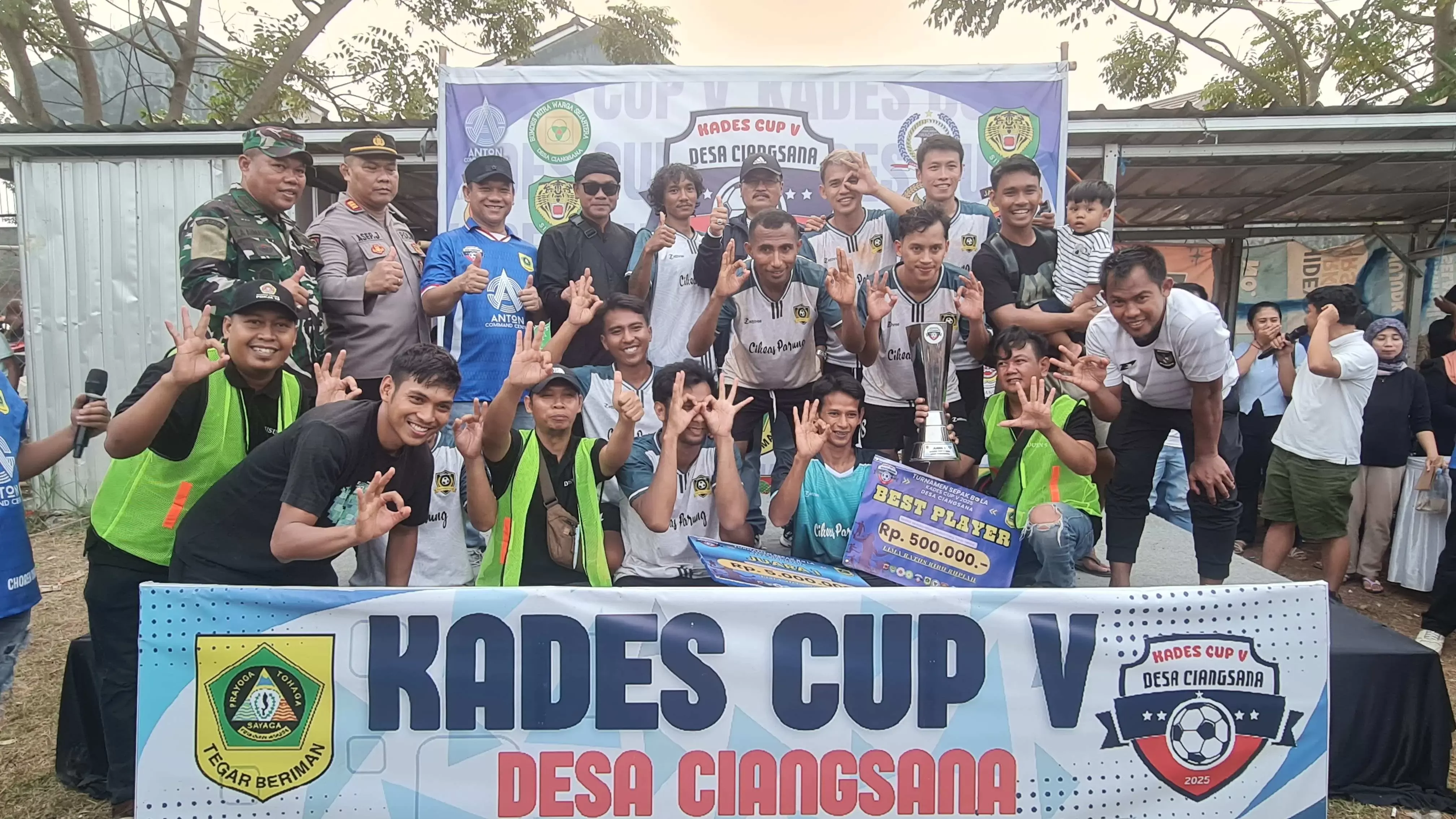 Dusun 5 Pertahankan Gelar Juara Kepala Desa Cup Ciangsana 2025 Usai Taklukkan Dusun 8 dengan Skor Tipis 1-0