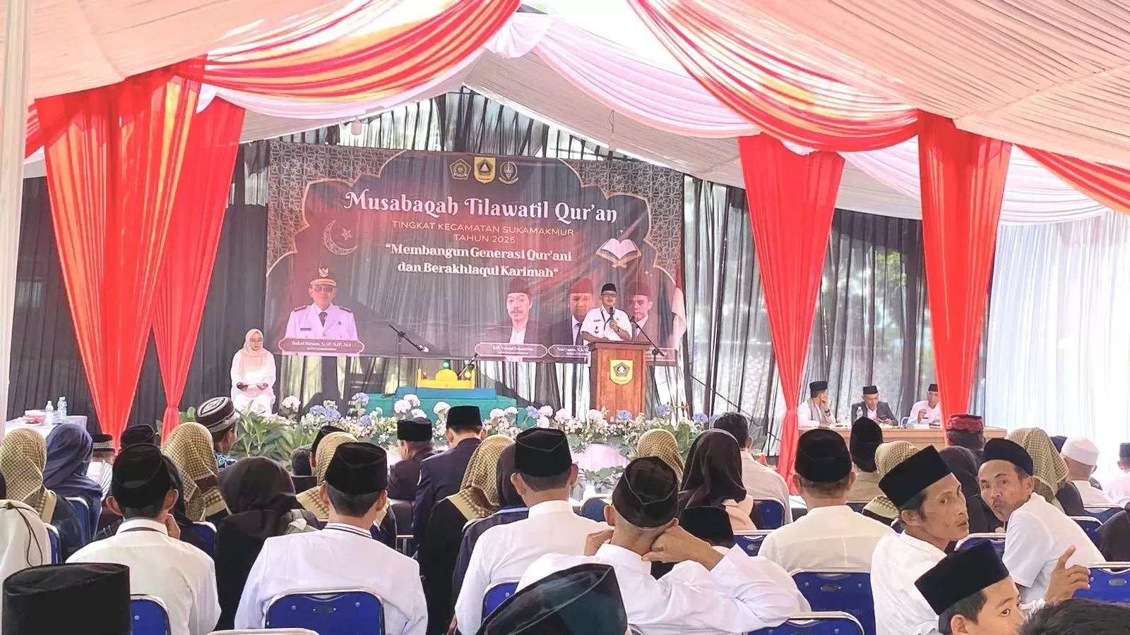 Ratusan Peserta Meriahkan MTQ Tingkat Kecamatan Sukamakmur 2025, Camat: Momentum Membumikan Al-Qur’an