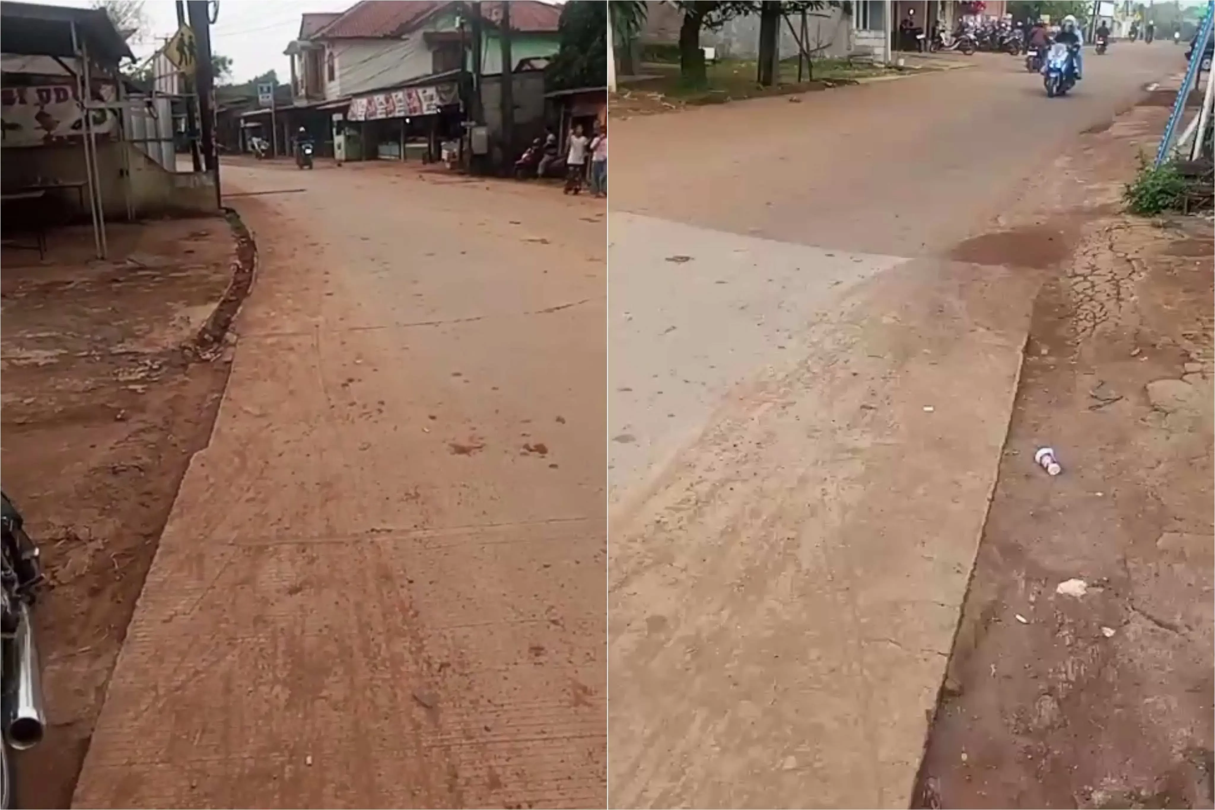 Ruas Jalan di Cikeas Udik Kotor Akibat Proyek SGMP, Warga dan Pengendara Protes
