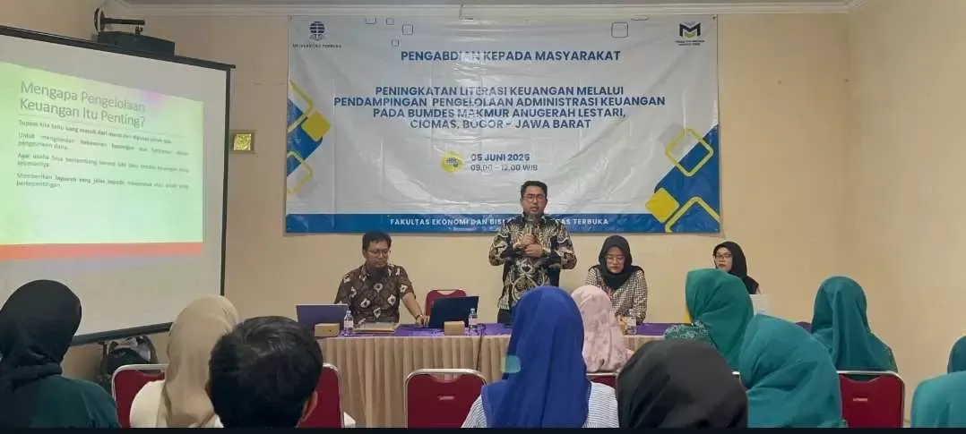 PKM Universitas Terbuka Dorong Transformasi Keuangan BUMDes Makmur Anugerah Lestari di Bogor