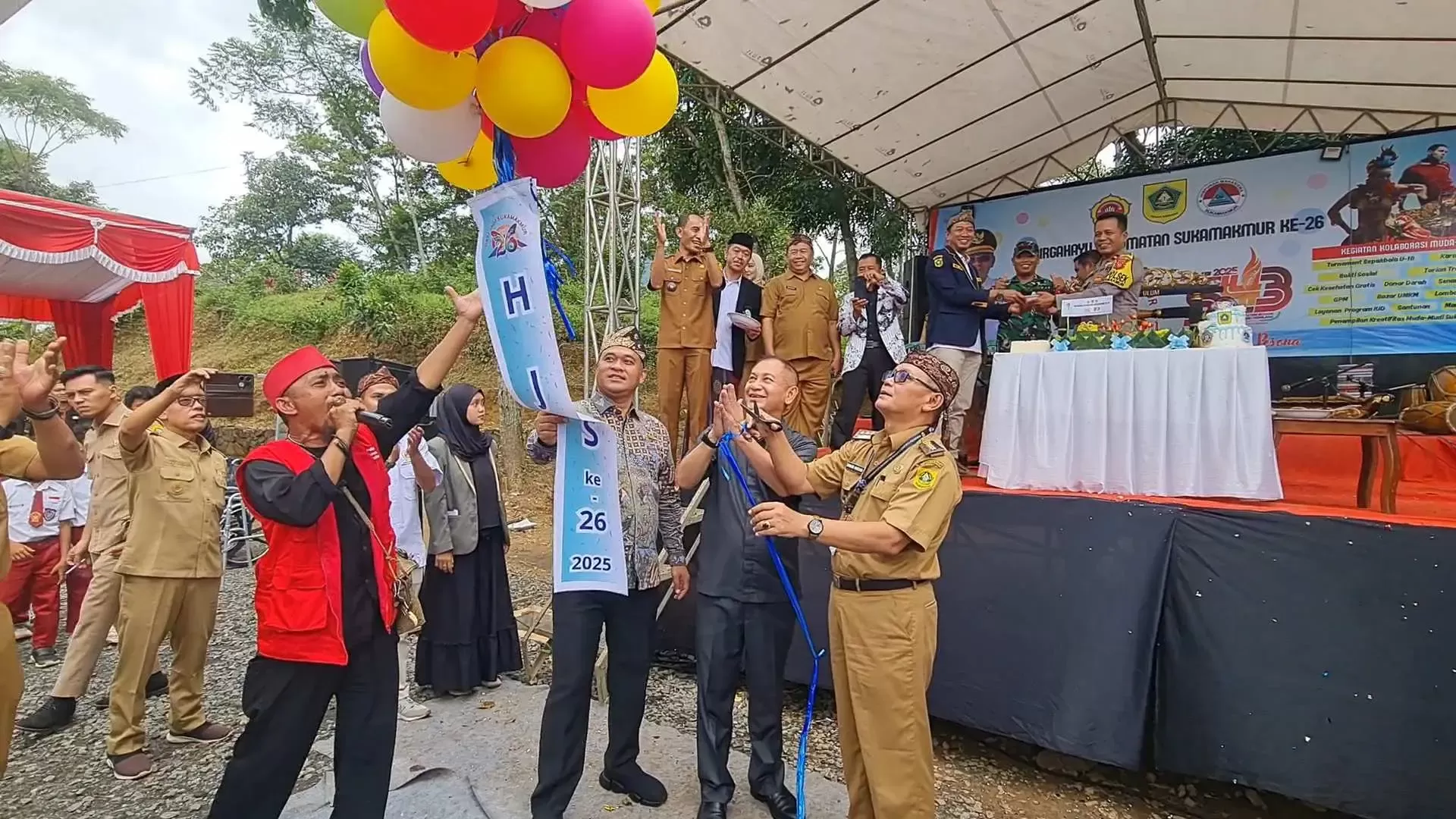 Meriah! HUT ke-26 Kecamatan Sukamakmur Kabupaten Bogor Dimeriahkan Beragam Kegiatan Sosial dan Hiburan