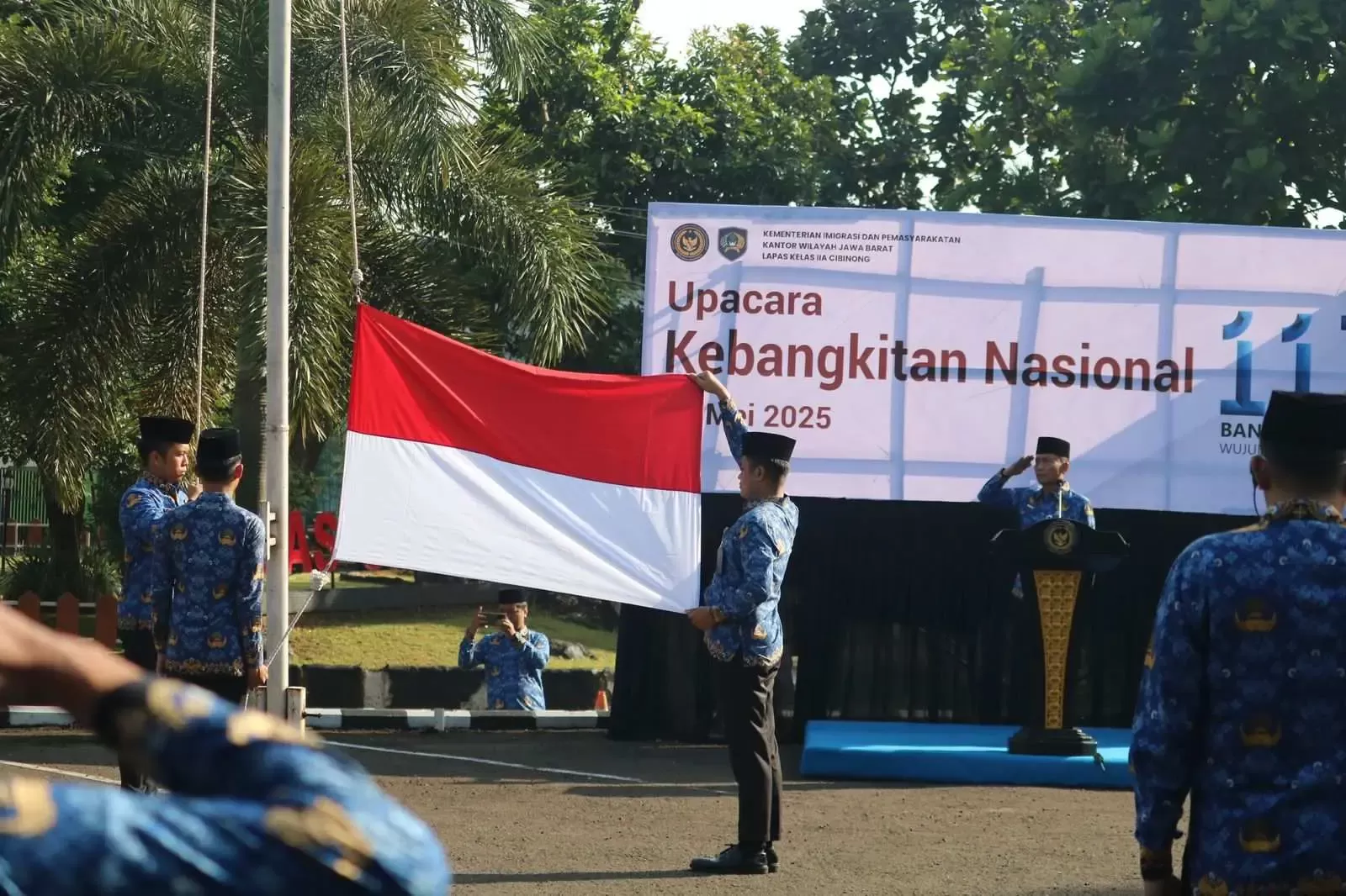 Lapas Cibinong Gelar Upacara Harkitnas ke-117, Kakanwil Jabar Ajak Wujudkan Indonesia Kuat