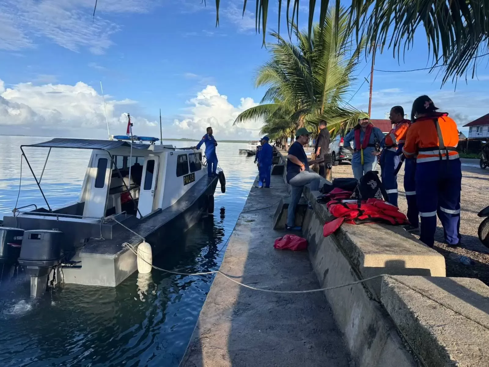 Satpolairud Polres Kepulauan Tanimbar Kawal Survei Amdal di Desa Lermatan: Wujud Komitmen Keamanan Maritim