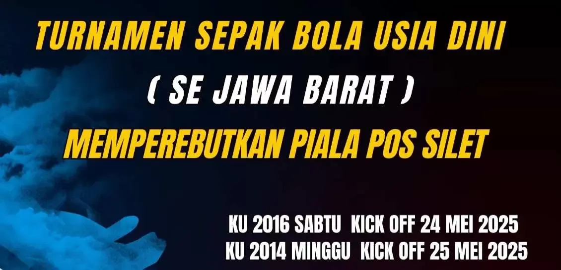Pendaftaran Gratis! Turnamen Sepak Bola Usia Dini Se-Jawa Barat Perebutkan Piala Pos Silet, Total Hadiah Puluhan Juta