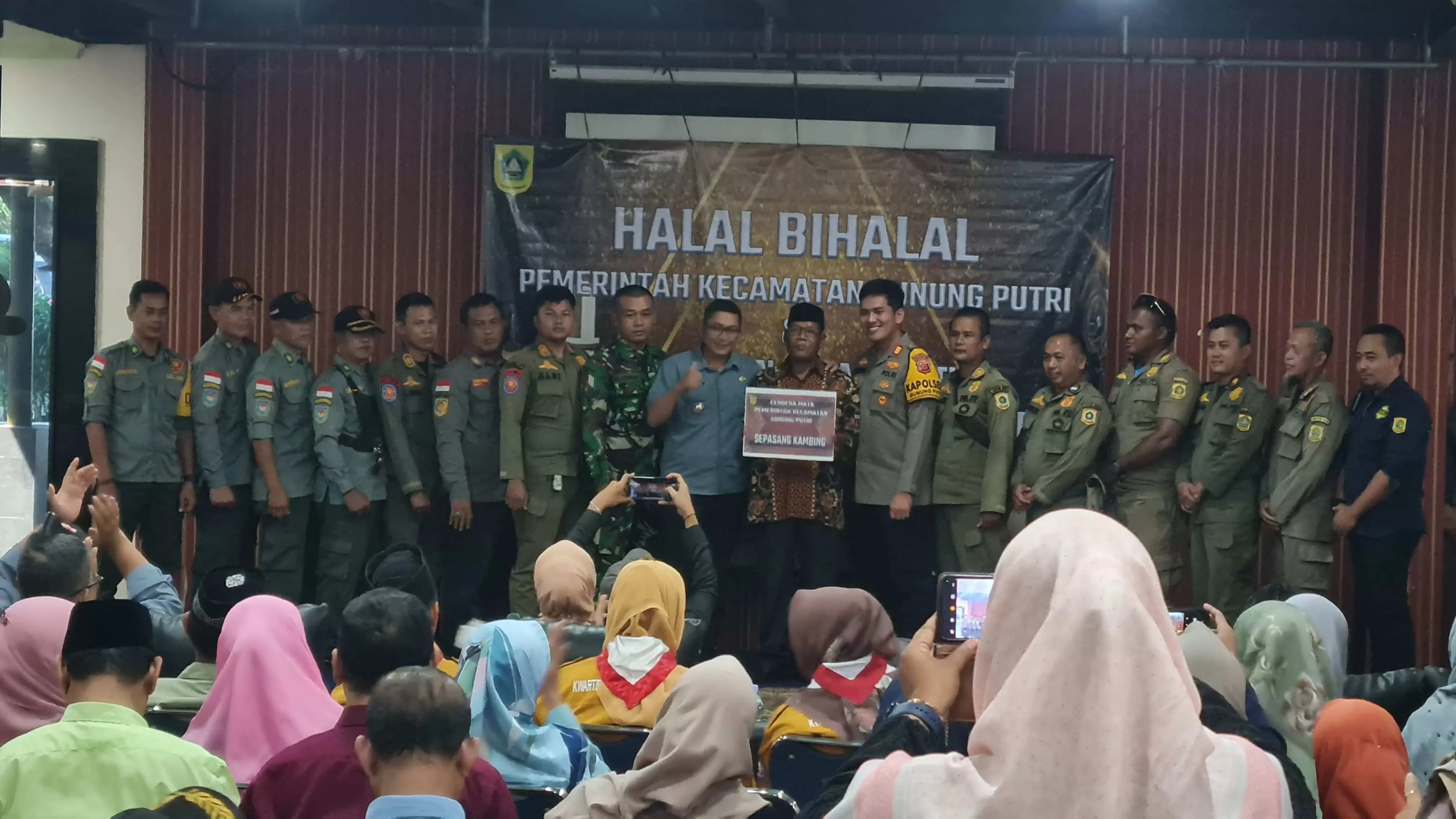 Halal Bihalal dan Pelepasan Purnabhakti, Camat Gunung Putri Ungkap Rencana Pembangunan SMPN 5