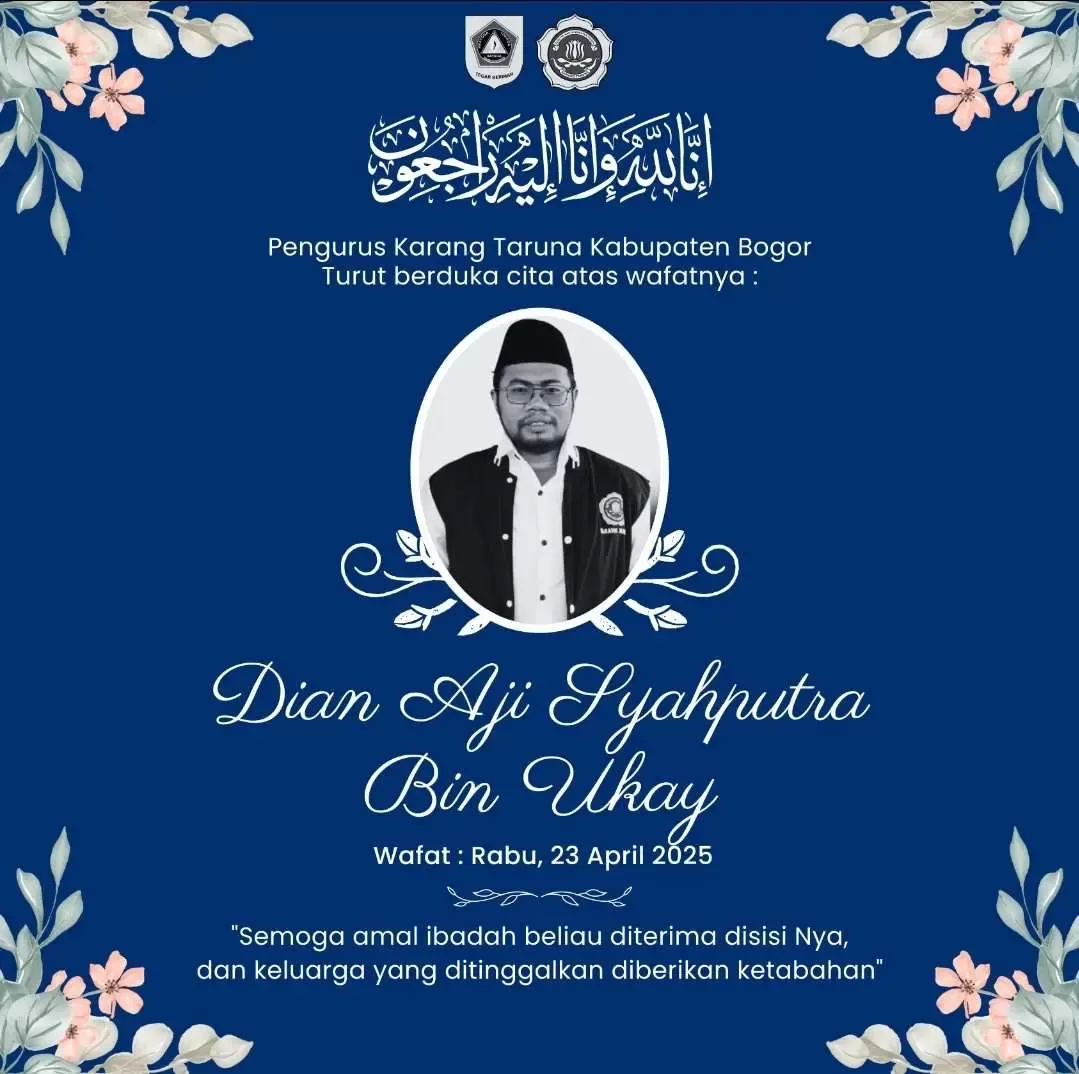 Ketua Karang Taruna Klapanunggal, Dian Aji Saputra, Tutup Usia
