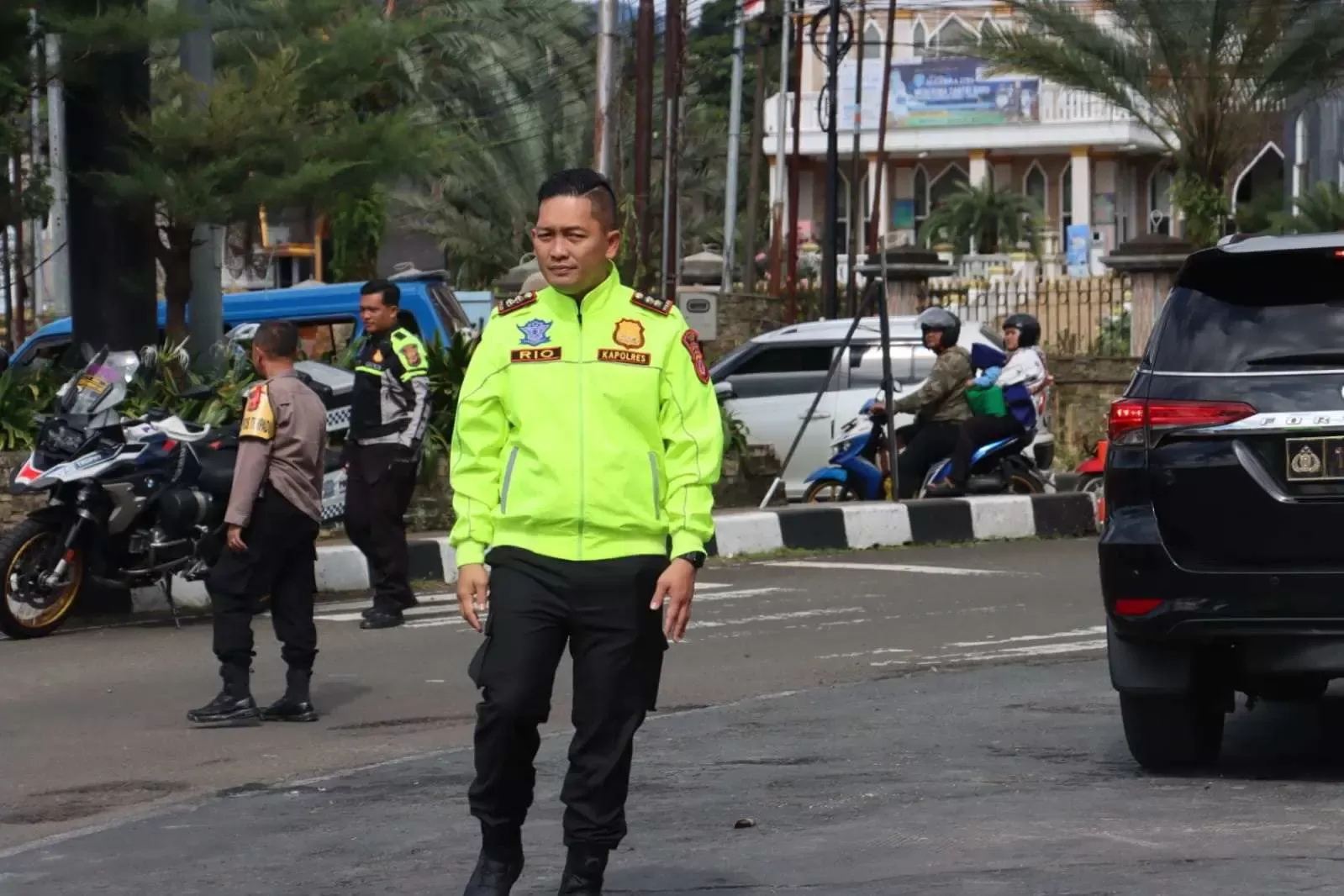 Kapolres Bogor Tinjau Langsung Arus Lalu Lintas di Kawasan Puncak